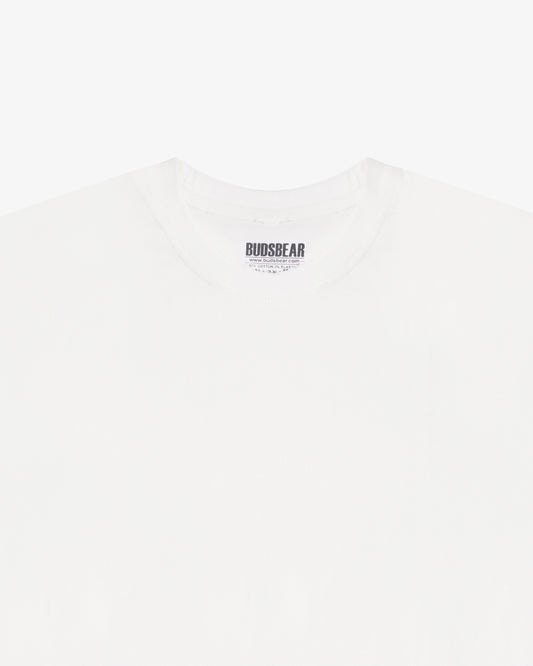 T-shirt oversize en coton blanc cassé pour femme