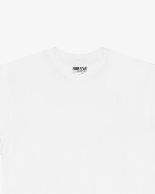 OVERSIZED-FIT COTTON PLAIN WHITE T-SHIRT