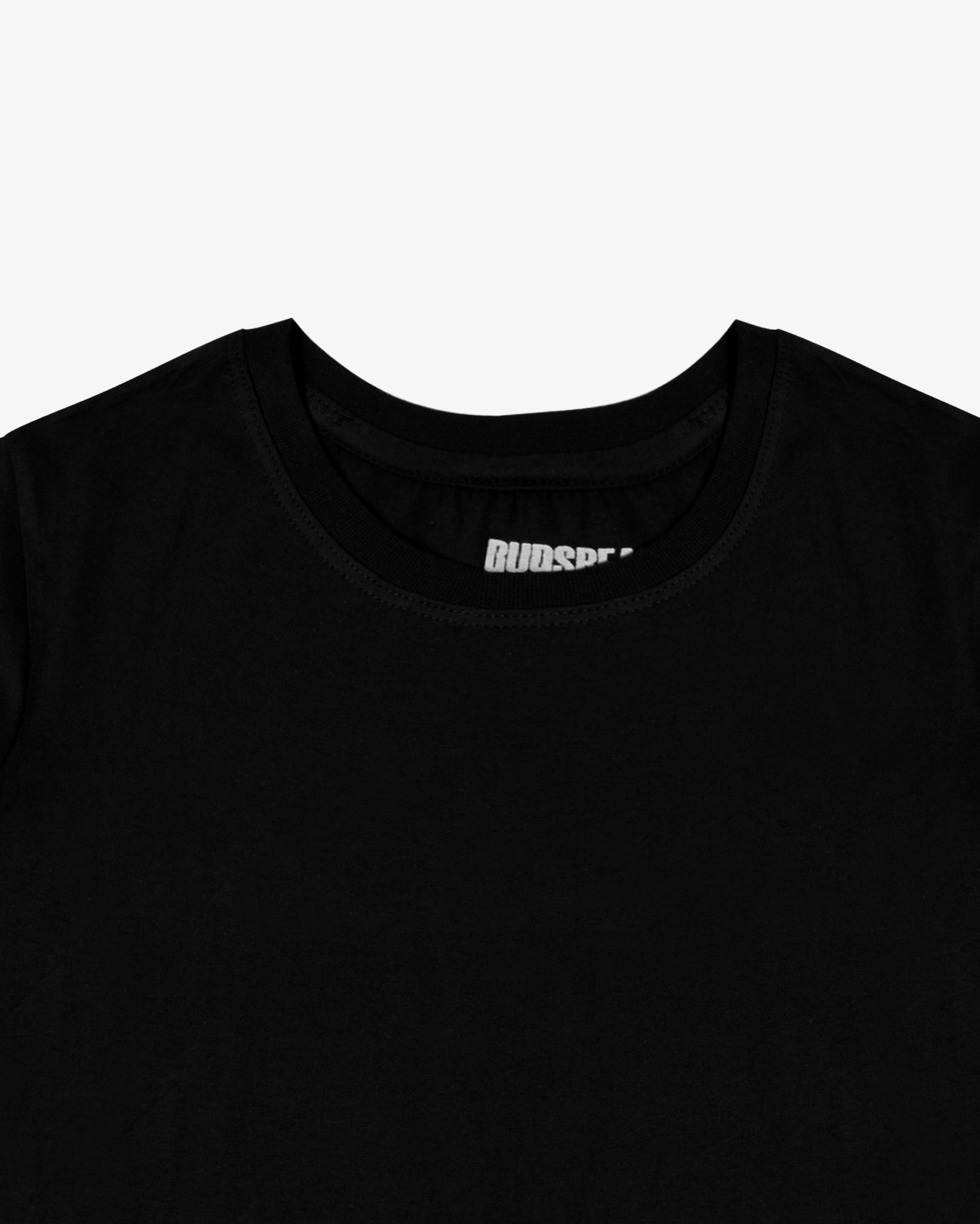 COMFORT-FIT COTTON PLAIN BLACK T-SHIRT