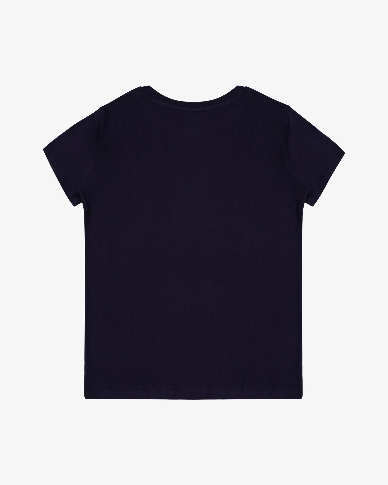 COMFORT-FIT COTTON PLAIN NAVY BLUE T-SHIRT