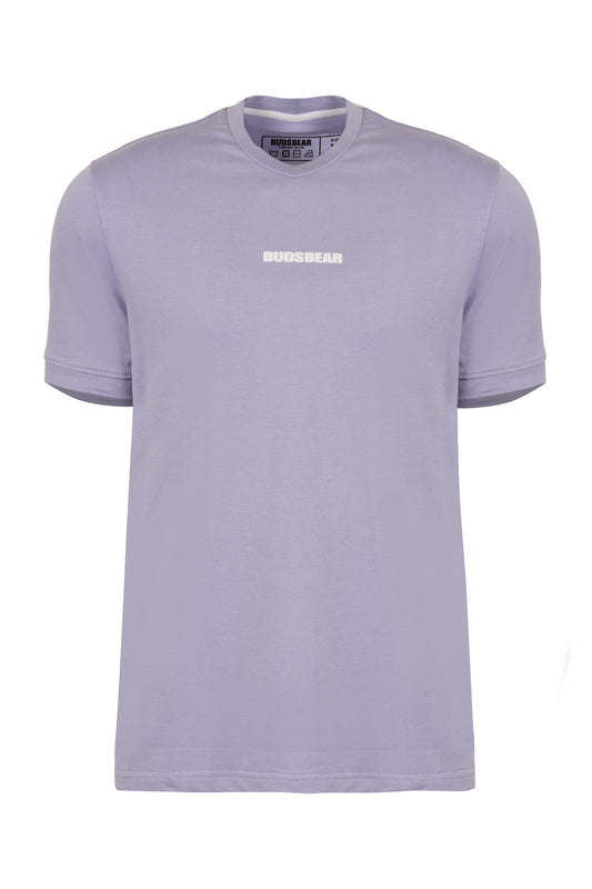 COMFORT-FIT COTTON T-SHIRT WITH RIBBED SLEEVES AND PUFF PRINTED LOGO