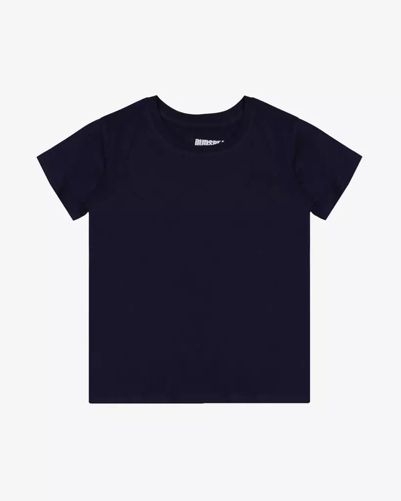 COMFORT-FIT COTTON PLAIN NAVY BLUE T-SHIRT